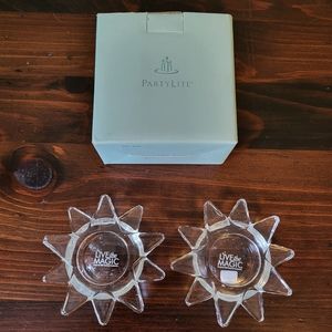 PartyLite Flaming Star Tealight Pair